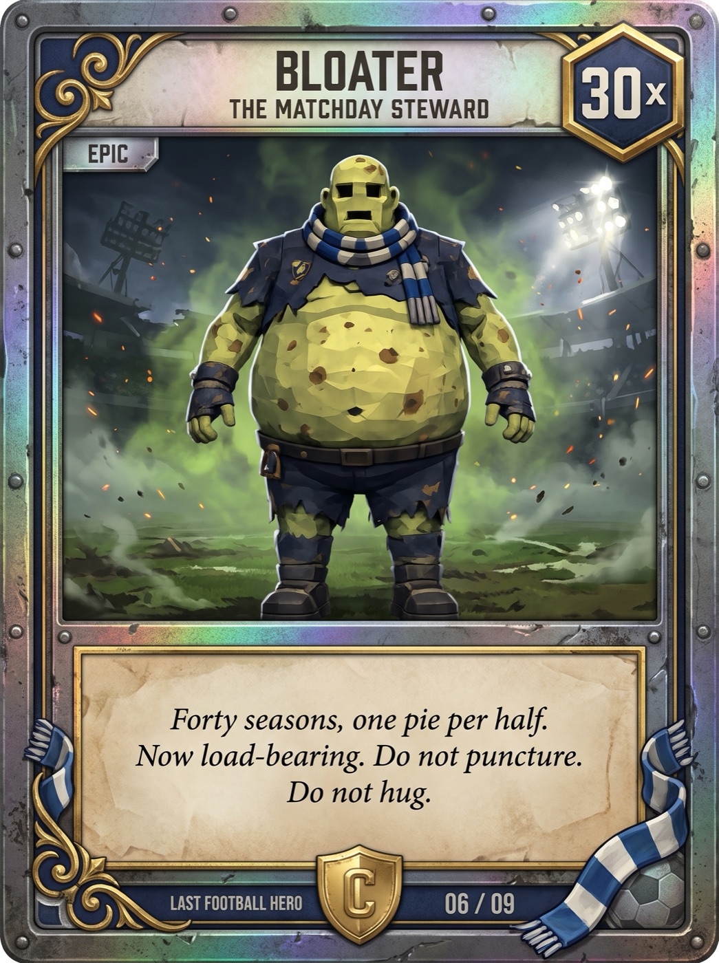 Bloater — The Matchday Steward card